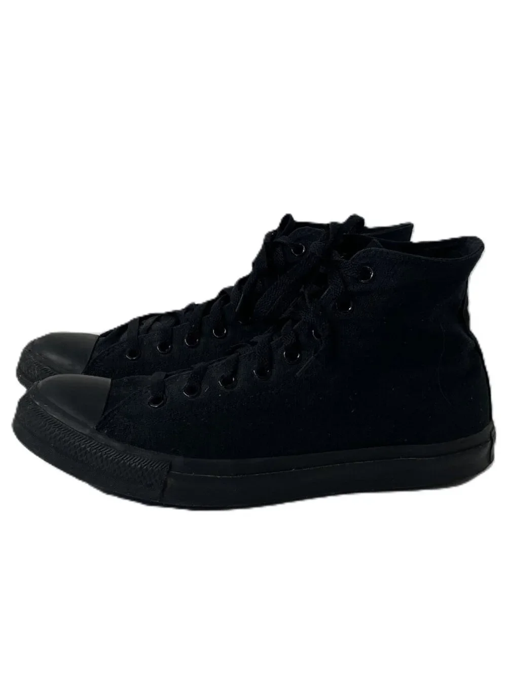 Converse Chuck Taylor All Star High Top All Black Canvas Men Sz 12 Sneaker Shoes
